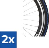 Deli Tire Buitenband SA-282 24 x 1.95 zw blauwe streep refl - Voordeelverpakking 2 stuks
