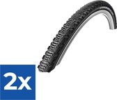 SCHWALBE CX Comp fietsband 28 inch SBC Reflex draad zwart 40-622 | 700 x 38C - Voordeelverpakking 2 stuks