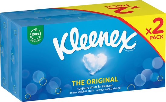 Kleenex Mouchoirs Boîte - L' Original - 2 X 6 pièces (boîte duo) - Value pack