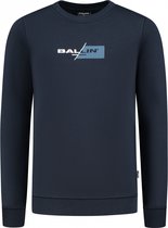Ballin Amsterdam - Jongens Regular fit Sweaters Crewneck LS - Navy - Maat 10