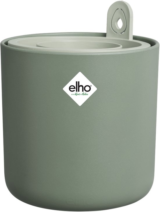 Elho Amazing Avocado Pot 12 - Kweekpot voor Binnen - 100% Gerecycled Plastic - Ø 12 x H 12.1 cm - Blad Groen