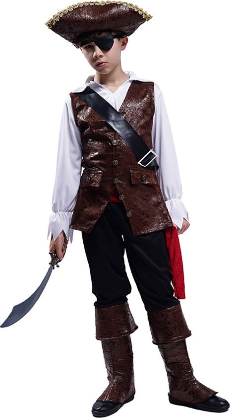 Piraat kostuum kinderen - Piraten pak - Carnavalskleding - Carnaval kostuum - 10 tot 12 jaar