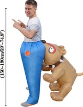 Halloween Outfit - Halloween Kostuum - Pak - Opblaasbaar Kostuum - Costume - Carnaval - Volwassenen - Hond - Grappig