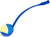 Intirilife Ball Launcher balwerpstok voor oppakken en gooien voor honden in blauw met 65 x 10 x 10 cm hondenspeelgoed