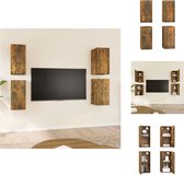 vidaXL Hangende TV-meubelen - Moderne Stijl - 30.5 x 30 x 60 cm - Gerookt eiken - Kast