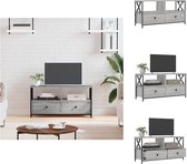 vidaXL Industriële TV-Kast - Grijs Sonoma Eiken - 90 x 33 x 45 cm - Kast
