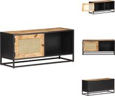 vidaXL - Massief mangohouten TV-meubel - Hifi-kast - 90 x 30 x 40 cm - Rustieke charme - Kast