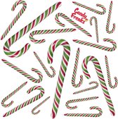 Zuurstokken - 20 stuks - Groen / Rood / Wit - Candy cane - Kerst - Zuurstok - Kerstdecoratie