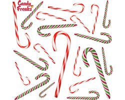 Candy Freaks Zuurstokken - 20 stuks - Mix - Candy cane - Kerst - Zuurstok - Kerstdecoratie