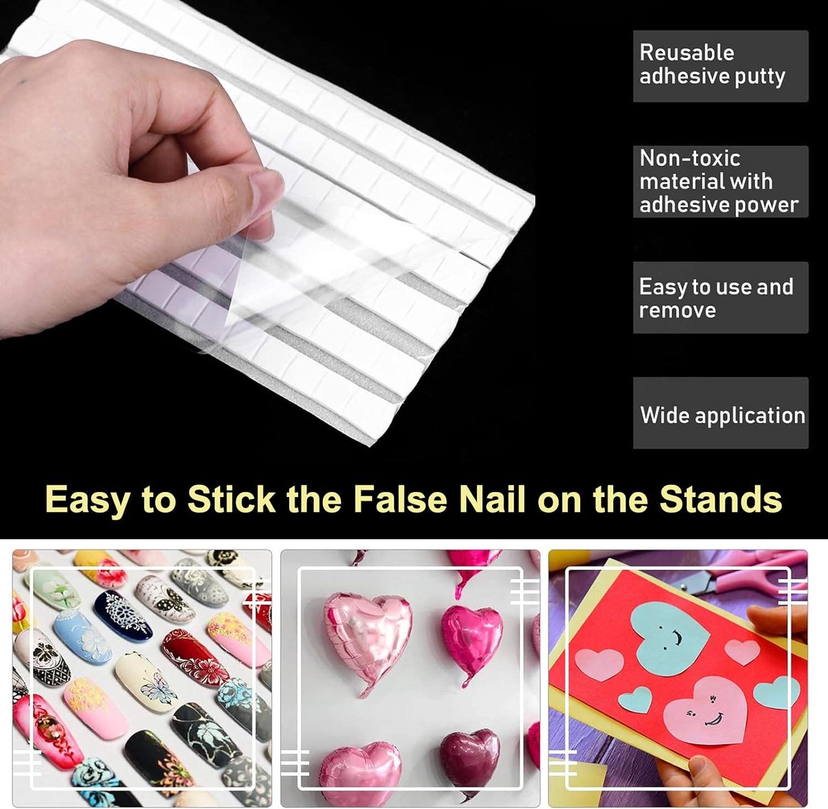 Acrylic Nail Art Practice Stands Magnetic Nail Tips Holders Training