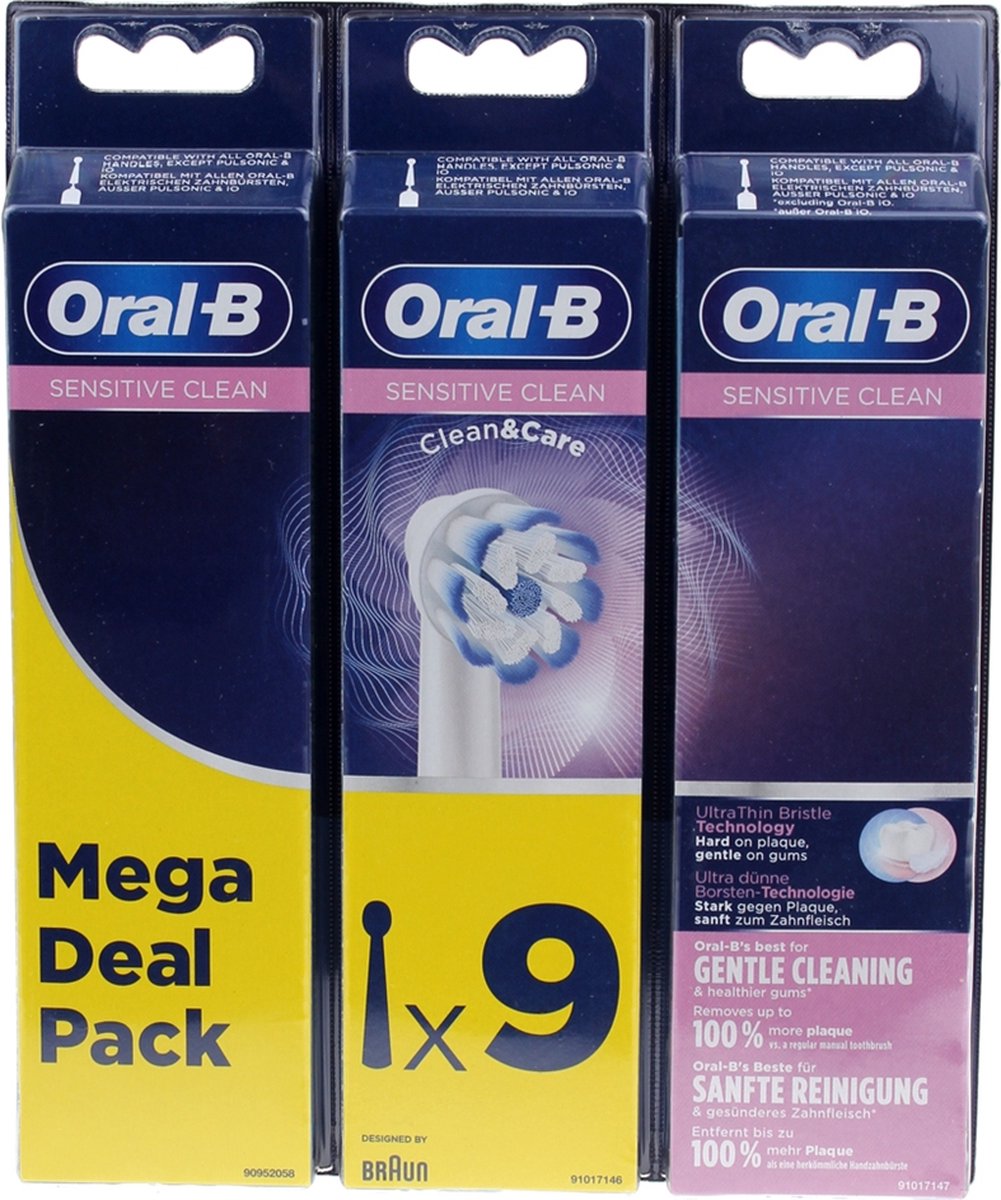 Oral-b Opzetborstels Sensitive Clean 9 Stuks - Oral B