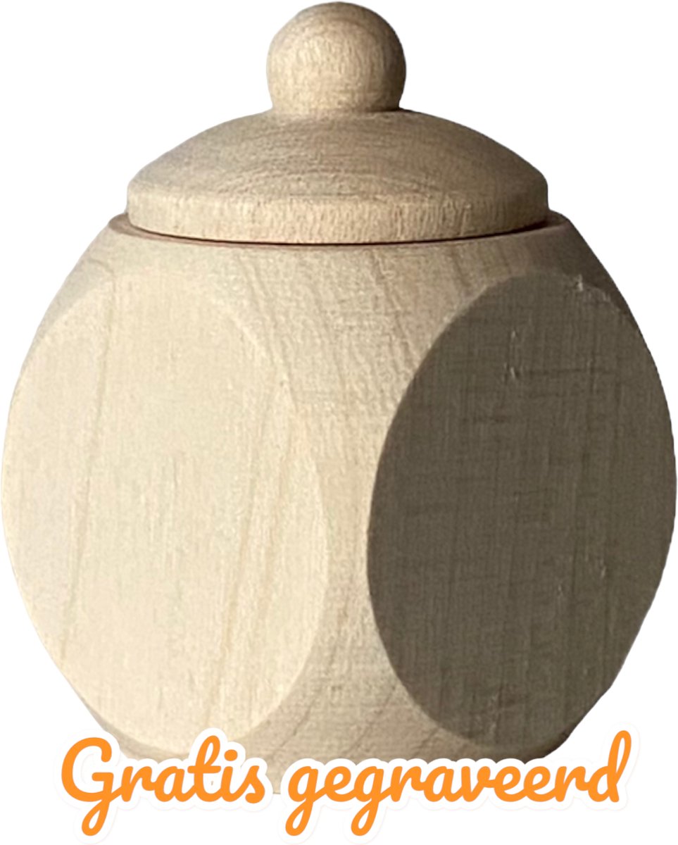 Goedkoopste Houten tandendoosje - Gratis gegraveerd met naam - Babycadeau - tanden wisselen - baby kado