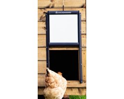 Chickenguard alu deur met vergrendelingsmechanisme