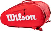 Wilson Padel Super Tour Bag Red - Sporttassen - Multi