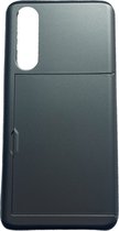 Huawei P30 pashouder hoesje - pasjes - Telehoesje - slide armor - Huawei - Android - Opberging - Creditcard - 2 in 1 - In 7 kleuren - Zwart - Donker blauw - Donker groen - Grijs - Goud - Rood - Zilver