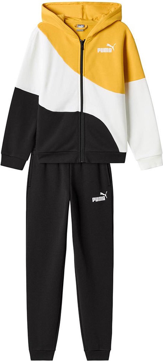 Puma Power Cat Fl B Trainingspak 14-16 Years Jongen Zwart
