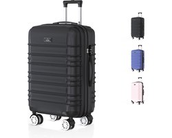 Voyagoux Voyagoux® AVALON - Reiskoffer Large - 113L - Koffers - Reiskoffer met wielen - Zwart -TSA Slot