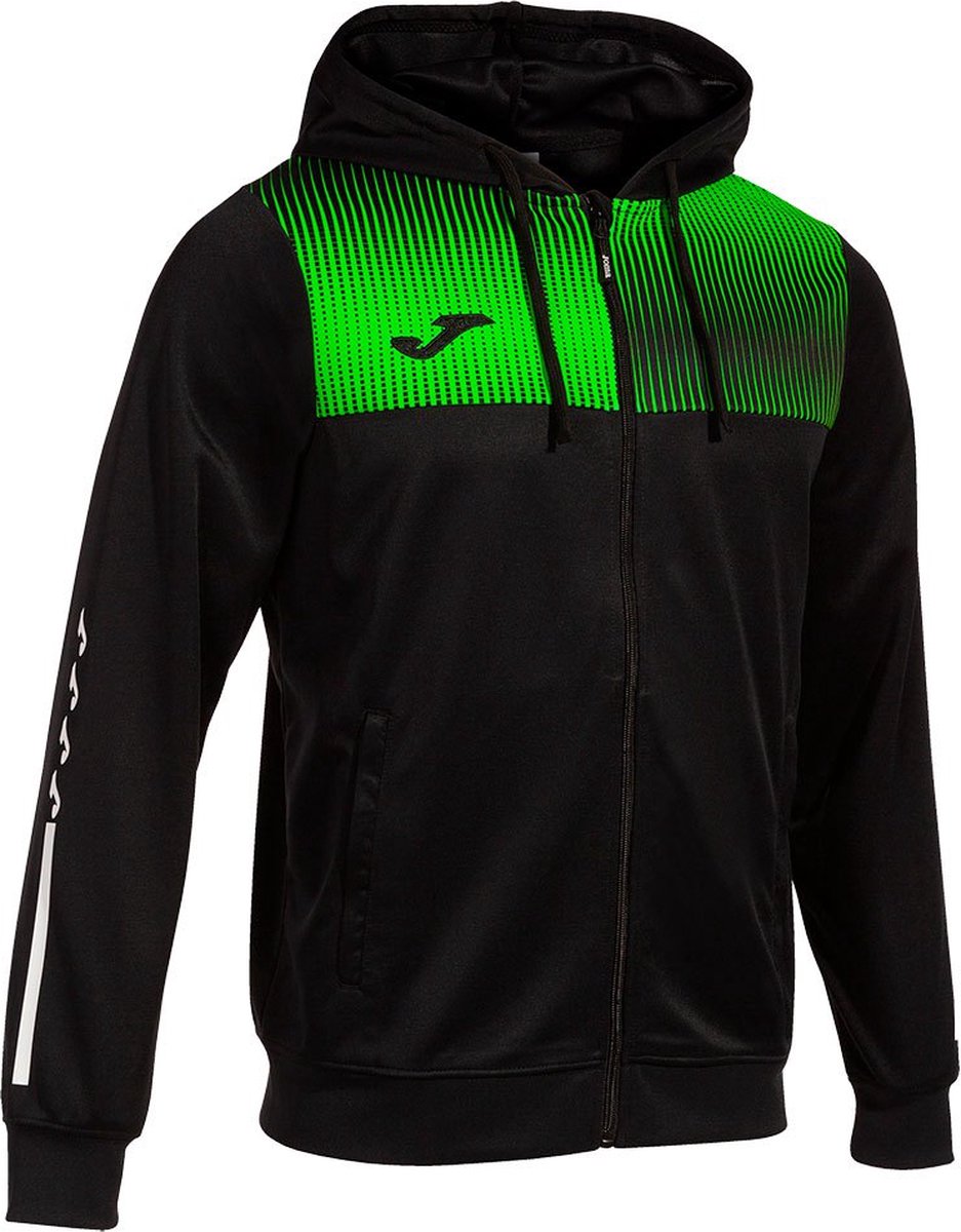 Joma Eco Supernova Sweatshirt Met Rits Zwart 7-8 Years Jongen