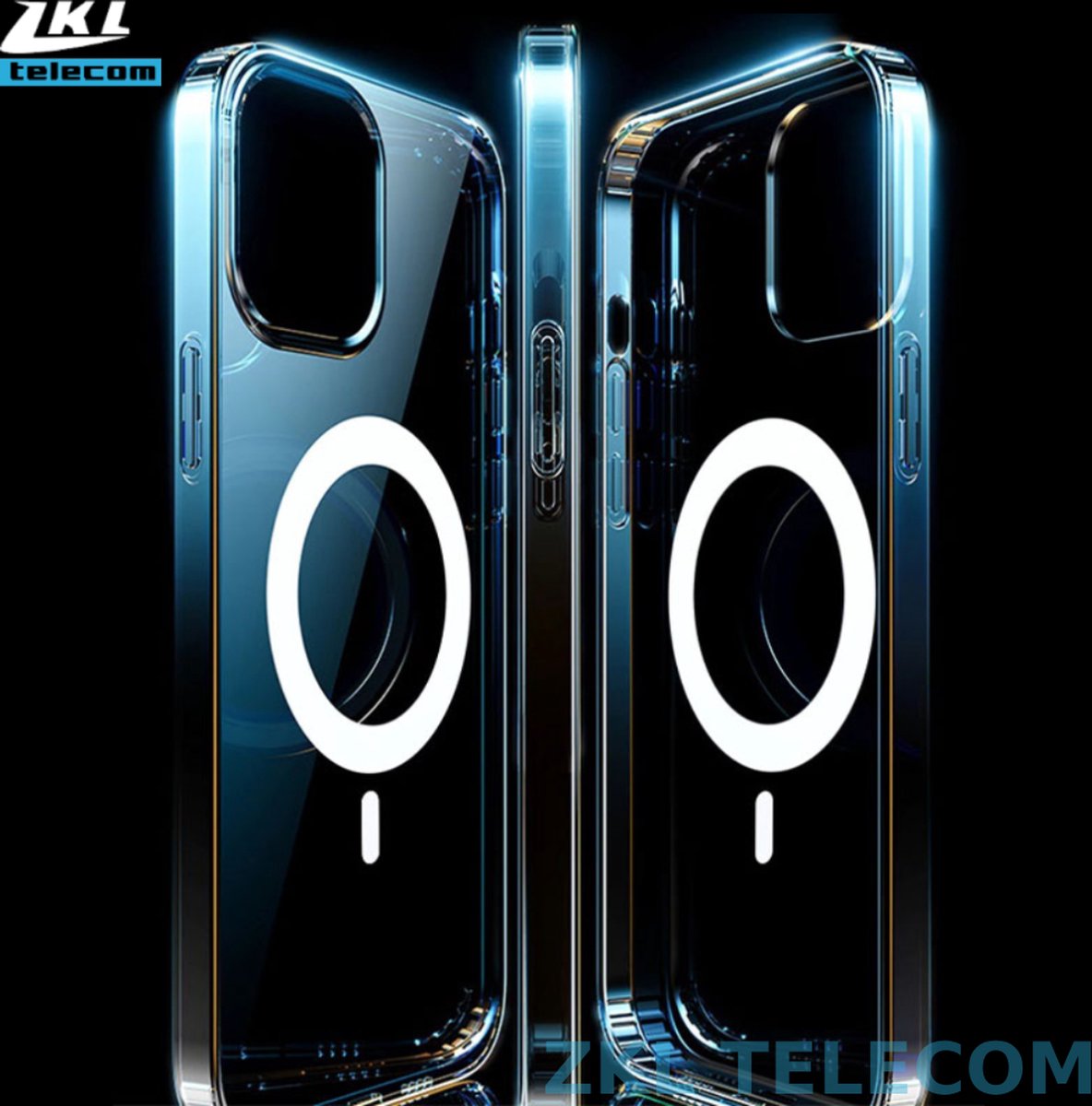 iPhone 15 Pro -Transparant Clear Magsafe hoesje - Magnetisch Stevige Luxe Hard Back Cover Shockproof Achterkant