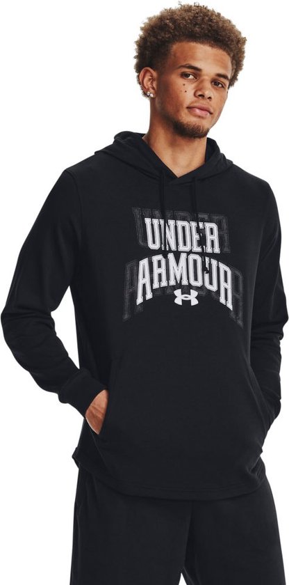 Under Armour Rival Terry Graphic Capuchon Zwart S Man