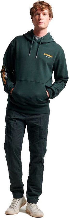 Superdry Sportswear Logo Loose Capuchon Groen XL Man