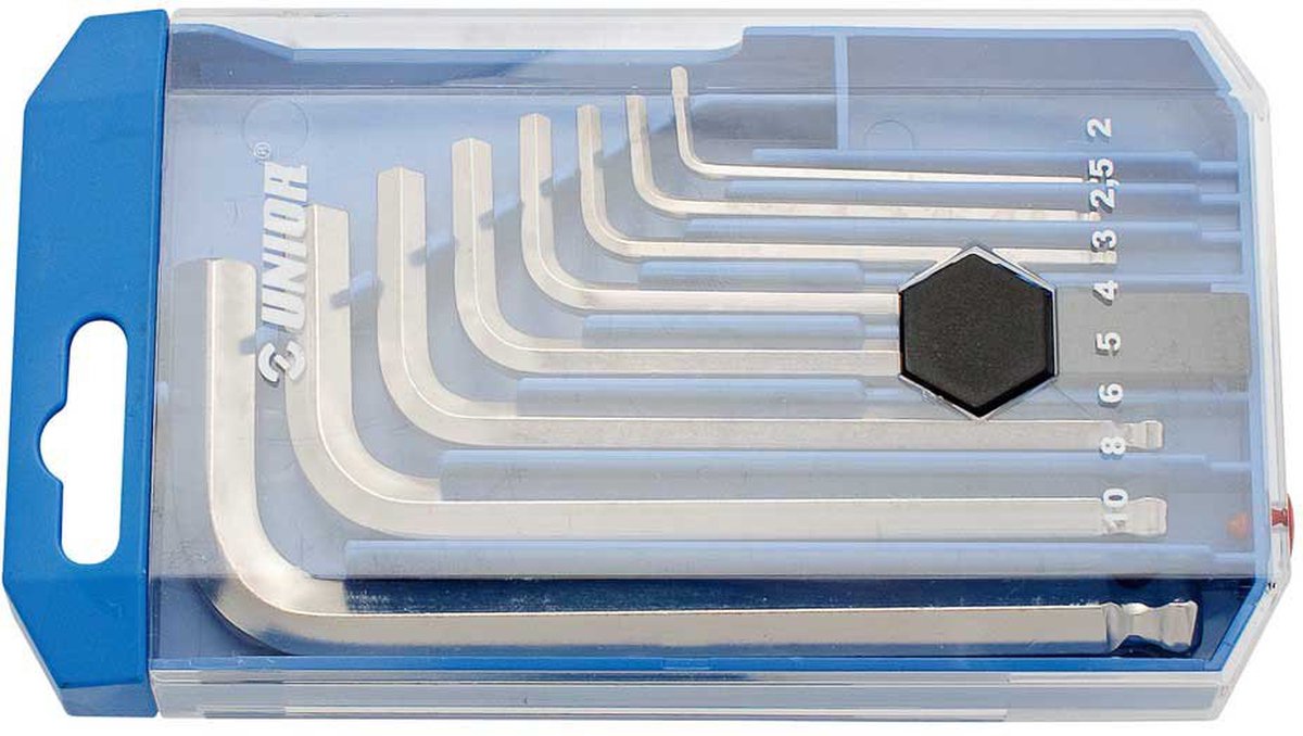 Unior 8 Allen Spherical Wrench Set Hulpmiddel Zilver 2-10 mm
