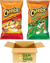 Damsouq® Mixpak Chips Cheetos Crunchy (Flamin Hot + Cheddar Jalapeno) 2x 226GR