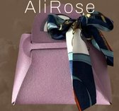 AliRose - Luxe Giftbag - 10 Stuks - For - Wedding - Birthday - Feest - Party - Paars - Imitatie Leer - Hoge Kwaliteit - Purple
