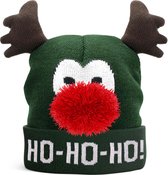 Chapeau de Noël JAP - Chapeau à cornes - Rudolf - Ho ho ho - Vert
