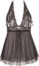 Cottelli Plus Size - Night Dress Babydoll Variant Cute Gift in the Dark for Partner - Taille 2XL - Noir