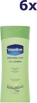 Vaseline Bodylotion Aloe Soothe - 6 x 400 ml - Voordeelverpakking