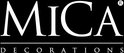 Logo met de tekst MICA DECORATIONS.