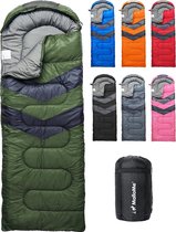 Slaapzakken voor volwassenen en kinderen - Ultralichte rugzakslaapzak voor wandelen in koud en warm weer - Meisjes, jongens, 1 en 2 personen