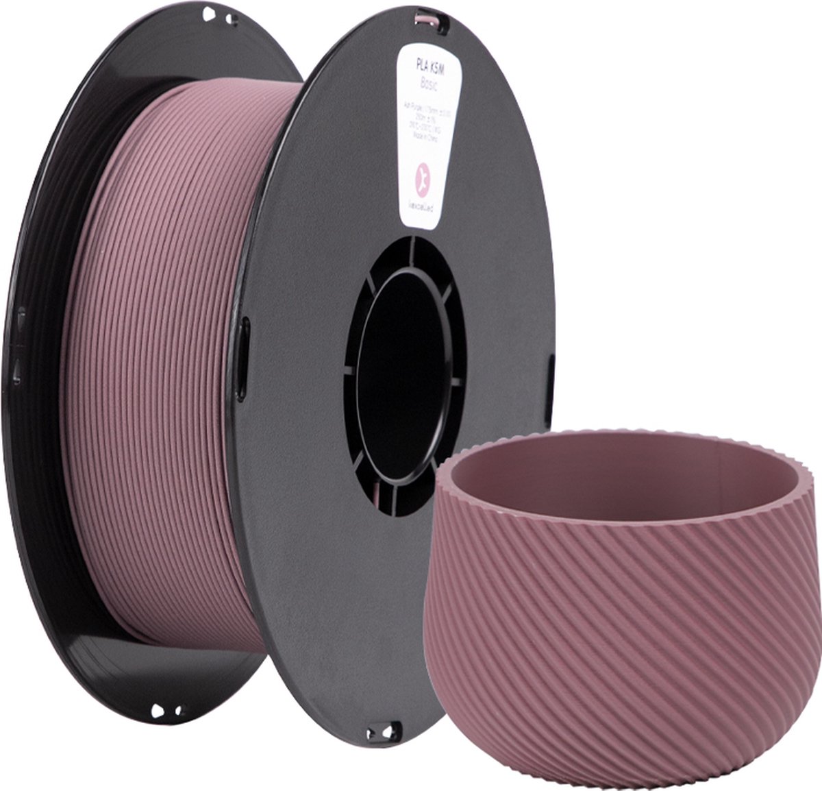 Kexcelled PLA Mat As Paars/Matte Ash Purple 1.75mm 1kg 3D Printer filament