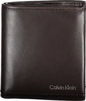 Calvin Klein Heren Billfold Portemonnee Leer - Bruin