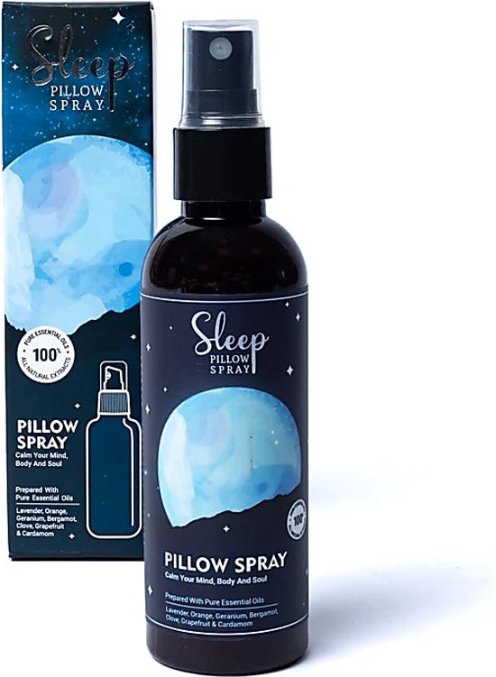 Sleep Pillow Spray met pure essentiële oliën 100ml - Song of India