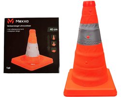 Uitvouwbare pion / verkeerskegel 41cm - inklapbaar - Mexxo