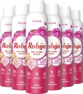 Bol.com Robijn Pink Sensation Dry Wash Spray - 6 x 200 ml - Voordeelverpakking aanbieding