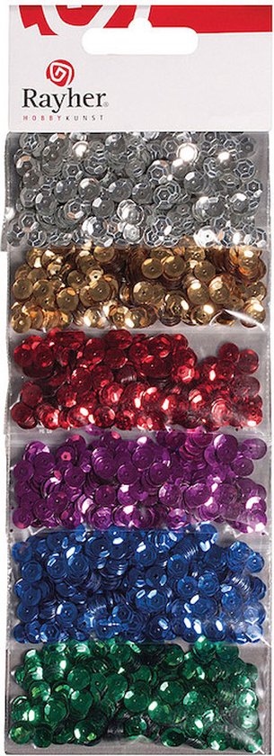 Mélange de palettes Rayher - 6 couleurs différentes - Couleurs de Basic