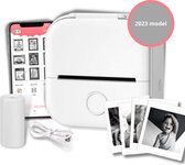 All Round - Mini fotoprinter - Pocket printer voor smartphone - incl fotopapier - Bluetooth verbinding - mobiele fotoprinter met app