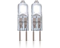 Philips 12V Halogeenlamp G4 - 14.3W (20W) 2700k - Halogeen Lampjes Insteek - Burner Capsule 2-pack - Warm Wit Licht