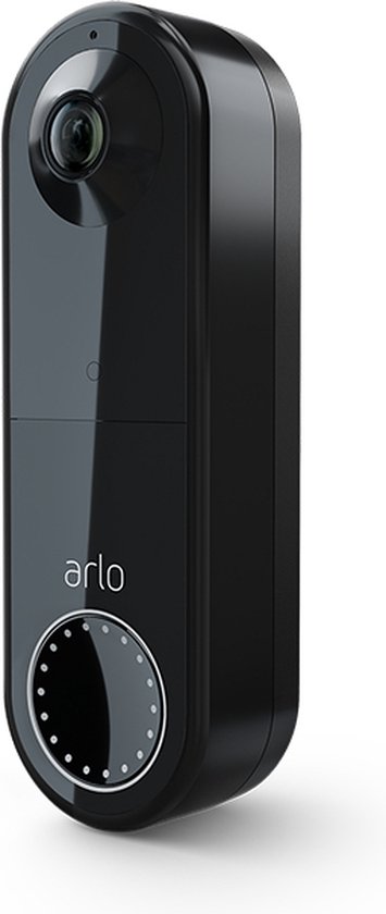 Arlo Essential draadloze Video Deurbel - 1 doorbell (black) - Full HD (1080p) - 130˚ Field of view - Wireless (battery 6 mos.)