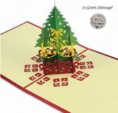 Popup Kerstkaart – Kerstboom - 3D kaart - Pop Up Kaart - Kerst - Kerstmis Kaart – 15 x 15 cm – Suprise