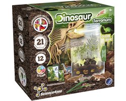 Science4you Glow in the Dark Dino Terrarium – Experimenteerset – Bouw je Eigen Mini-Ecosysteem – Inclusief Educatief Boek – STEM Speelgoed