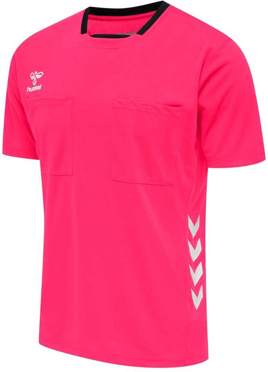 Hummel Referee Chevron SS Jersey Heren - sportshirts - roze - Mannen - hummel
