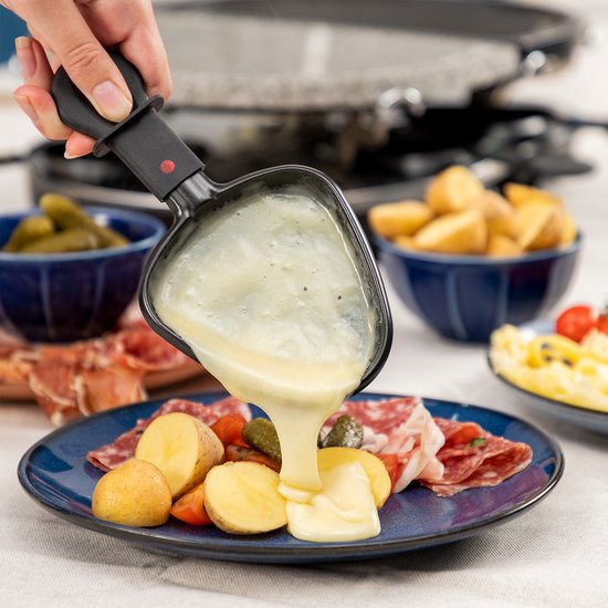Princess Gourmetstel 162710 - Raclette Oval Steengrill Party - Bakplaat en Steengrill - 8 personen - 2 meter snoer - Regelbare thermostaat - 1200W - 8 pannetjes — afbeelding 2