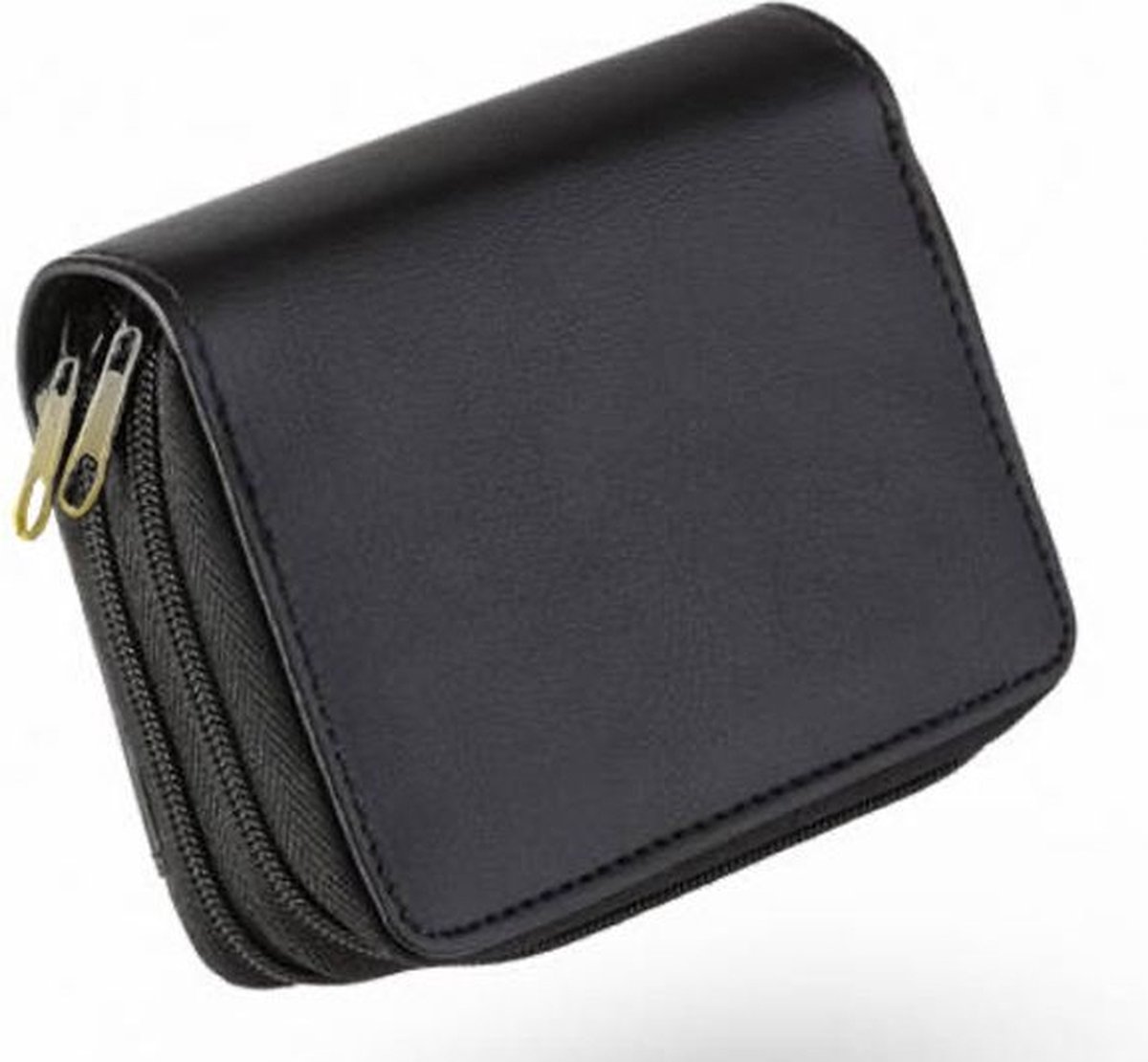 FEDEC - Safe Wallet Portemonnee - RFID blocking - Pashouder - Zwart - 24 pasjes