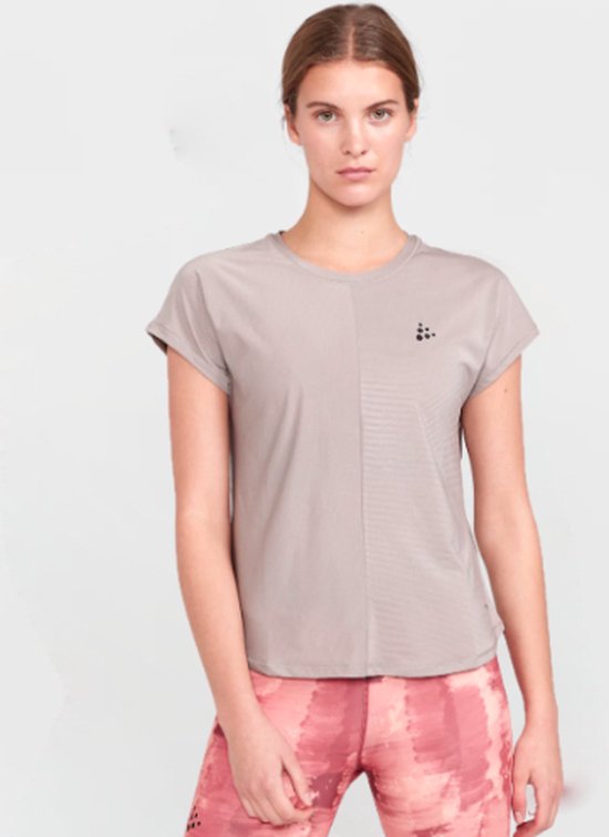 Craft damesshirt Core Essence, lichtbruin - Maat XL -