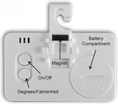 CHPN - Thermomètre - Thermomètre numérique - Thermomètre pour réfrigérateur - Température - Températures - Wit - Numérique - Avec crochet -