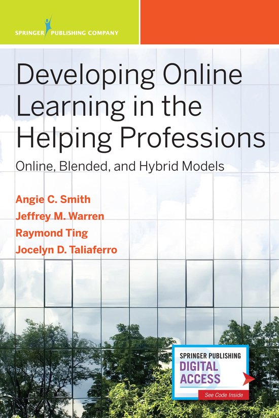 Developing Online Learning in the Helping Professions - cover